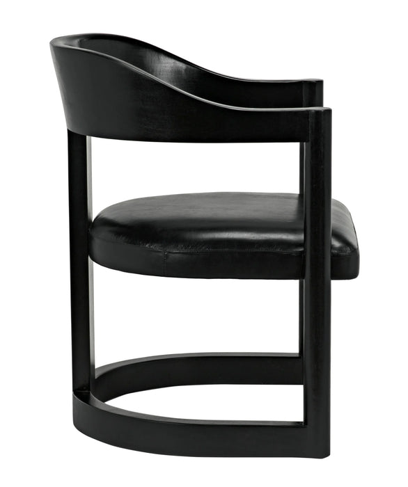 Noir Furniture - Mccormick Chair, Charcoal Black - AE-211CHB