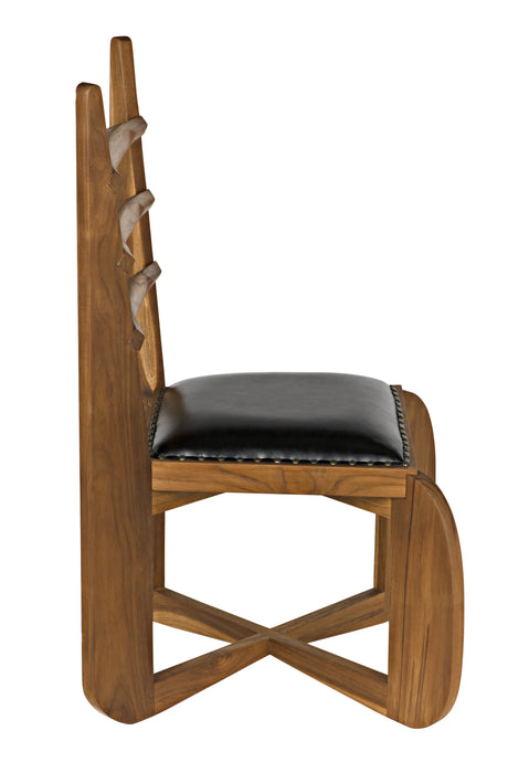 Noir Furniture - Titus Chair, Teak - AE-214T