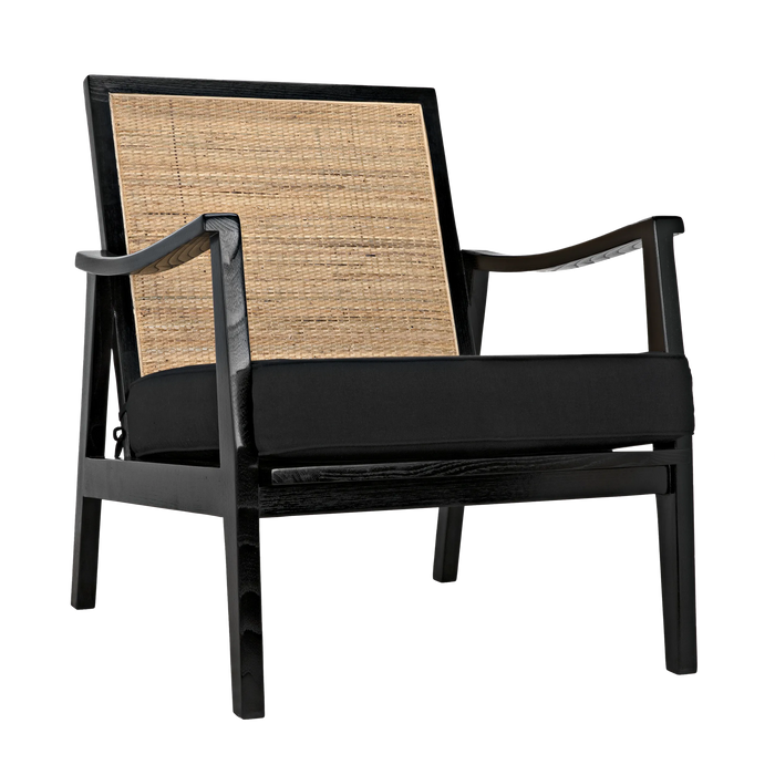 NOIR Furniture - Lichtenstein Chair in Charcoal Black - AE-215CHB