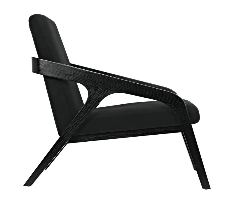 Noir Furniture - Lamar Chair, Charcoal Black - AE-216CHB