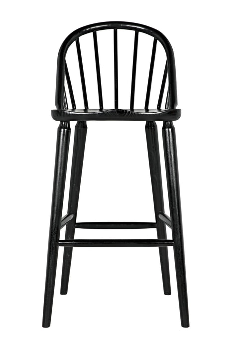 Noir Furniture - Gloster Bar Chair, Charcoal Black - AE-218CHB-L