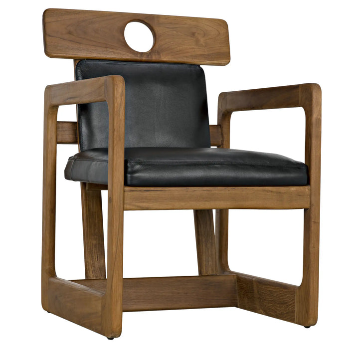NOIR Furniture - Buraco Arm Chair in Teak - AE-223T