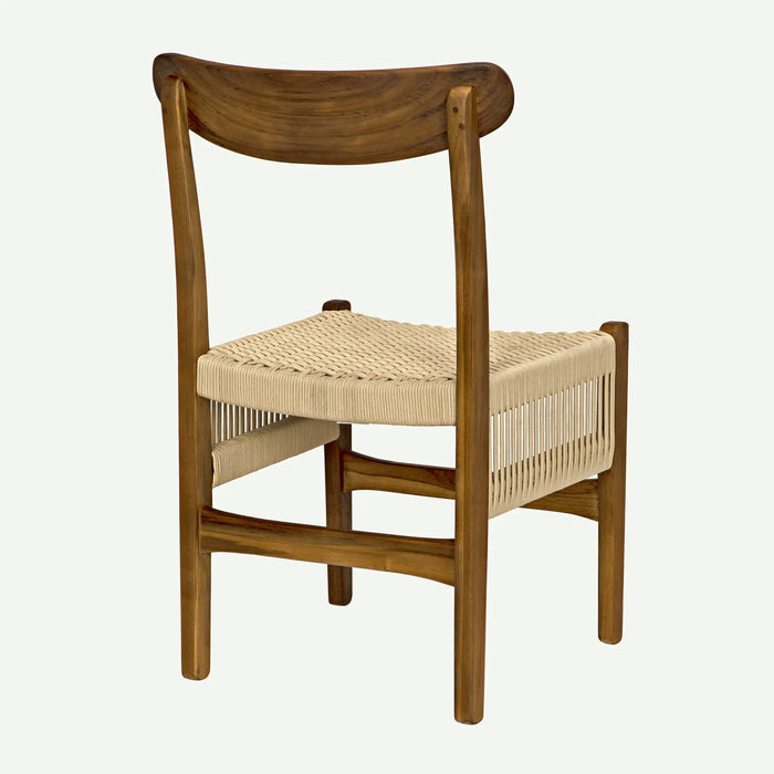 Noir Furniture - Shagira Chair, Teak with Woven Rope - AE-236T