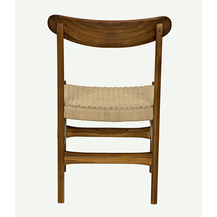 Noir Furniture - Shagira Chair, Teak with Woven Rope - AE-236T