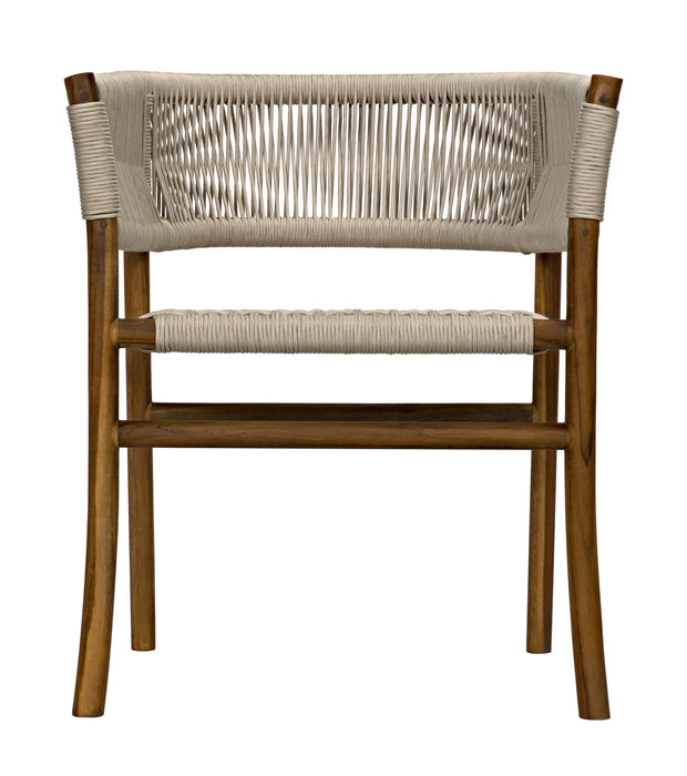 Noir Furniture - Conrad Chair, Teak with Woven Rope - AE-237T - GreatFurnitureDeal