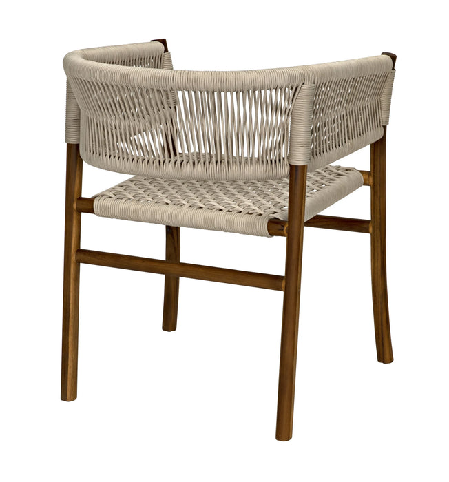 Noir Furniture - Conrad Chair, Teak with Woven Rope - AE-237T