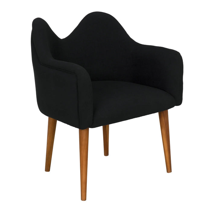 Noir Furniture - Cornelia Chair in Clear Coat Satin - AE-279T