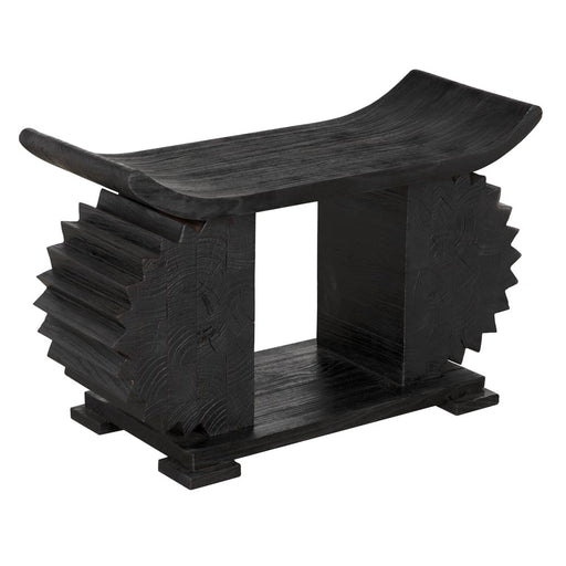 Noir Furniture - Duma Bench in Burnt Black - AE-306BB - GreatFurnitureDeal