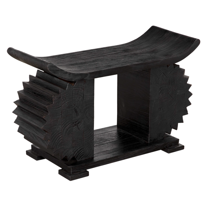 Noir Furniture - Duma Bench in Burnt Black - AE-306BB - GreatFurnitureDeal