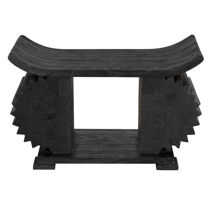 Noir Furniture - Duma Bench in Burnt Black - AE-306BB - GreatFurnitureDeal