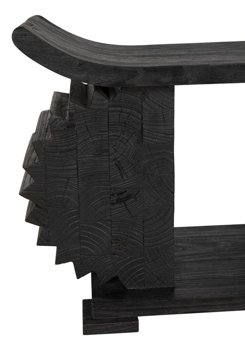 Noir Furniture - Duma Bench in Burnt Black - AE-306BB - GreatFurnitureDeal