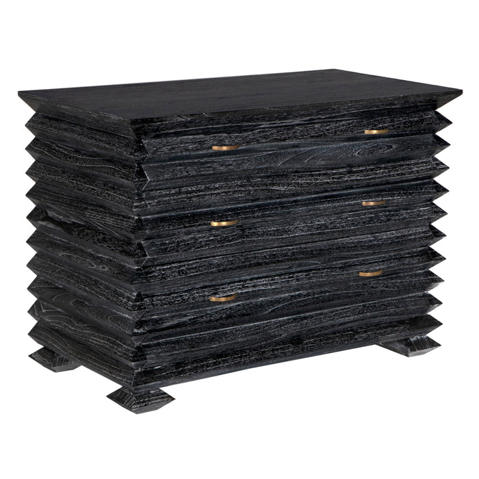 Noir Furniture - Tiago Chest in Cinder Black - AE-311CB - GreatFurnitureDeal