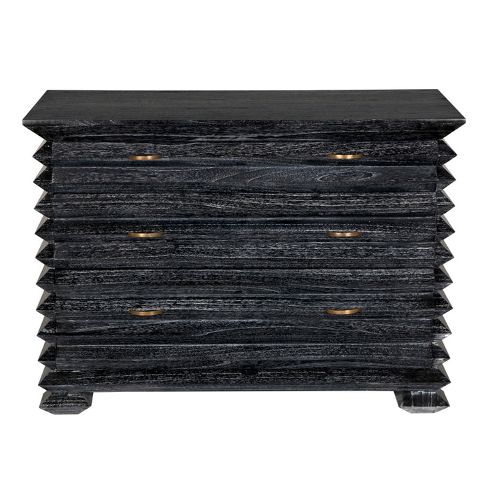 Noir Furniture - Tiago Chest in Cinder Black - AE-311CB - GreatFurnitureDeal