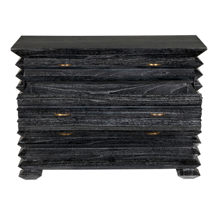 Noir Furniture - Tiago Chest in Cinder Black - AE-311CB - GreatFurnitureDeal