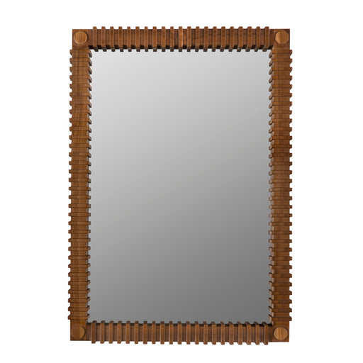 Noir Furniture - Rift Mirror, Teak - AE-324T - GreatFurnitureDeal