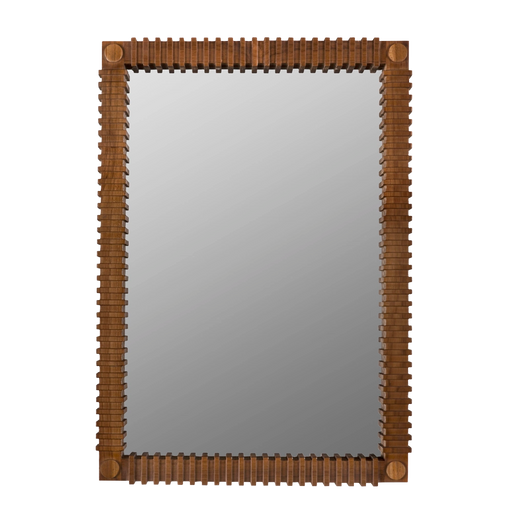 Noir Furniture - Rift Mirror, Teak - AE-324T - GreatFurnitureDeal