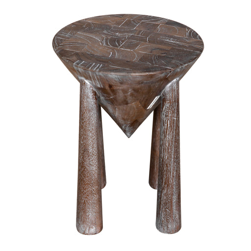 Noir Furniture - Kongo Side Table in Weathered - AE-338WT - GreatFurnitureDeal