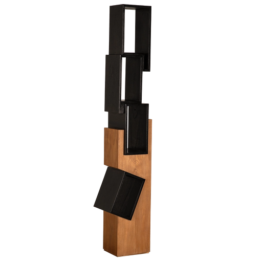 Noir Furniture - Jackson Shelf in Charcoal Black - AE-357TCHB - GreatFurnitureDeal