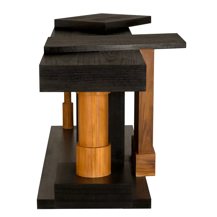 Noir Furniture - Fleming Console Table in Charcoal Black - AE-358TCHB - GreatFurnitureDeal