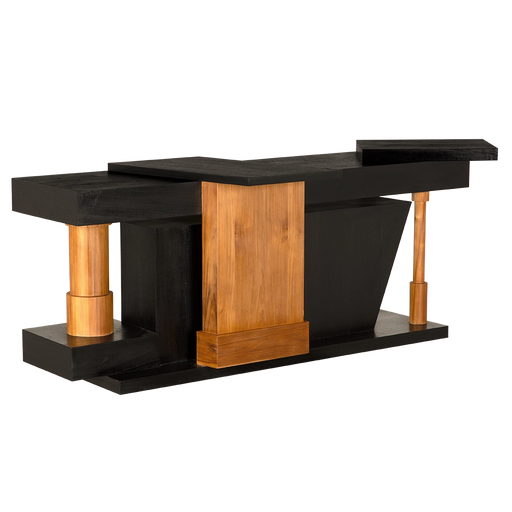 Noir Furniture - Fleming Console Table in Charcoal Black - AE-358TCHB - GreatFurnitureDeal