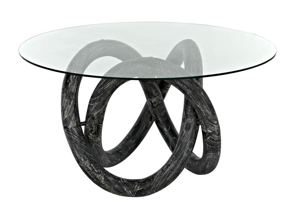 Noir Furniture - Zaza Dining Table, Cinder Black - AF-54CB - GreatFurnitureDeal