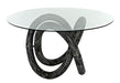 Noir Furniture - Zaza Dining Table, Cinder Black - AF-54CB - GreatFurnitureDeal