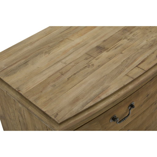 GJ Styles - Pine 4 Drawer Bowfront W/ Natural Wax Seal - AH05 - GreatFurnitureDeal