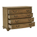 GJ Styles - Pine 4 Drawer Bowfront W/ Natural Wax Seal - AH05 - GreatFurnitureDeal