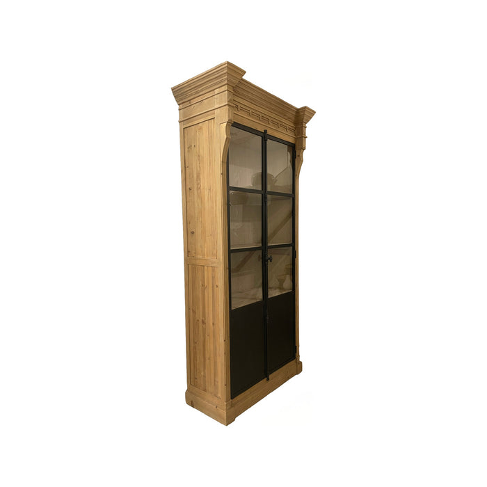 GJ Styles - Biedermeier Bookcase In Reclaimed Pine - AH32 - GreatFurnitureDeal