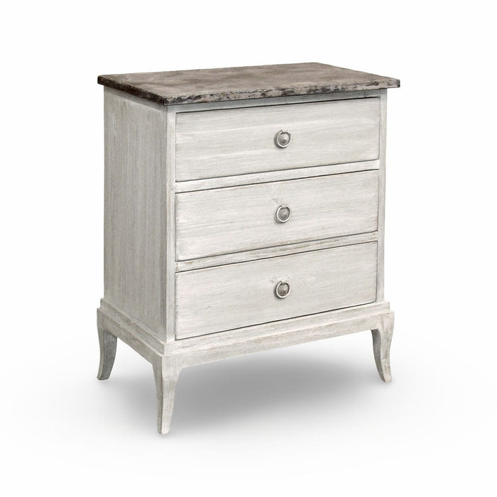 GJ Styles - Chest in Greyish White with Stone Top - AH89