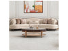 AICO Furniture - Camellia Field - Oval Cocktail Table - Warm Pecan - N9090201-400 - GreatFurnitureDeal