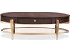 AICO Furniture - Camellia Field - Oval Cocktail Table - Warm Pecan - N9090201-400 - GreatFurnitureDeal