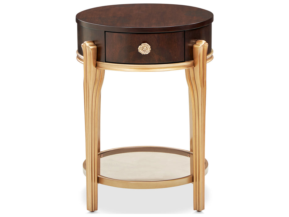 AICO Furniture - Camellia Field - 3 Occasional Table Set - Warm Pecan - N9090201-400-N9090202-400 - GreatFurnitureDeal