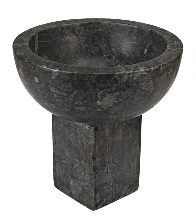 NOIR Furniture - Zeta Bowl, Black Marble - AM-274BM - GreatFurnitureDeal