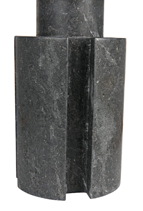 NOIR Furniture - Doom Candle Holder Set of 2, Black Marble - AM-278BM2 - GreatFurnitureDeal