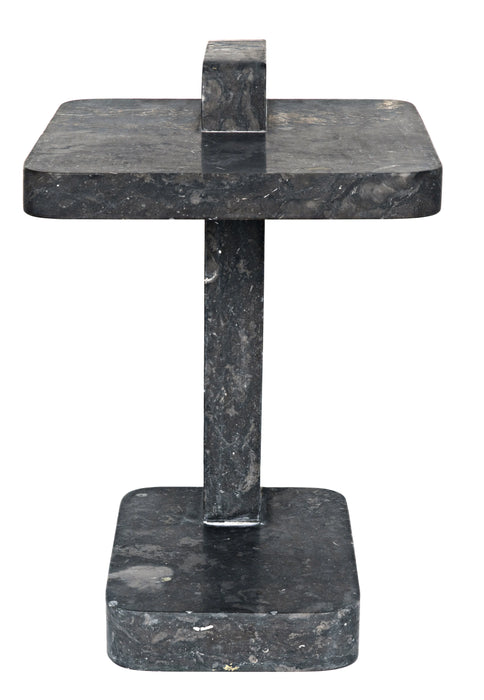 NOIR Furniture - North Side Table, Black Marble - AM-293BM - GreatFurnitureDeal