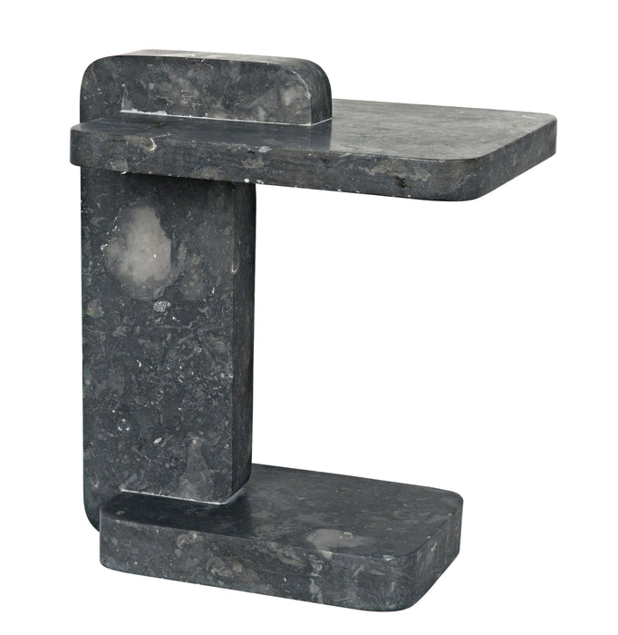 NOIR Furniture - North Side Table, Black Marble - AM-293BM - GreatFurnitureDeal
