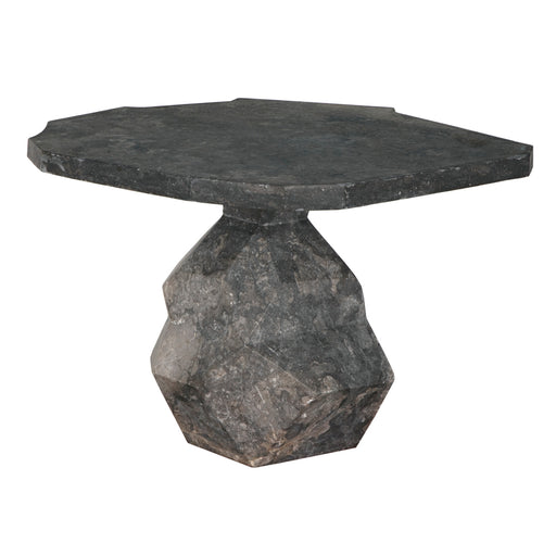 Noir Furniture - Rind Table in Black Marble - AM-318BM - GreatFurnitureDeal