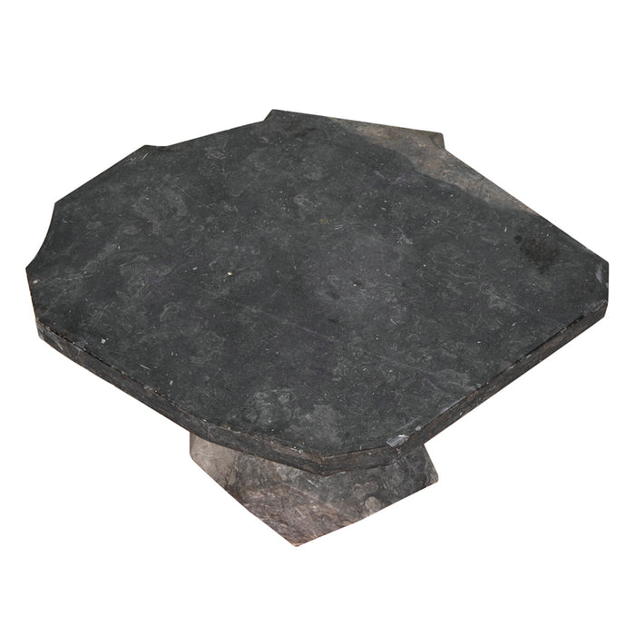 Noir Furniture - Rind Table in Black Marble - AM-318BM - GreatFurnitureDeal