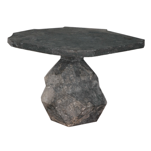 Noir Furniture - Rind Table in Black Marble - AM-318BM - GreatFurnitureDeal