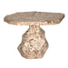 Noir Furniture - Rind Table in White Marble - AM-318WM - GreatFurnitureDeal
