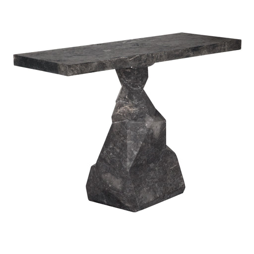 Noir Furniture - Tilden Console Table in Black Marble - AM-319BM - GreatFurnitureDeal