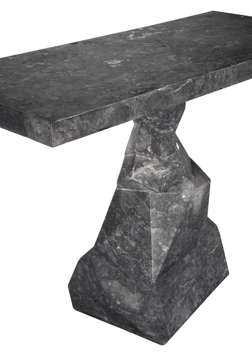 Noir Furniture - Tilden Console Table in Black Marble - AM-319BM - GreatFurnitureDeal