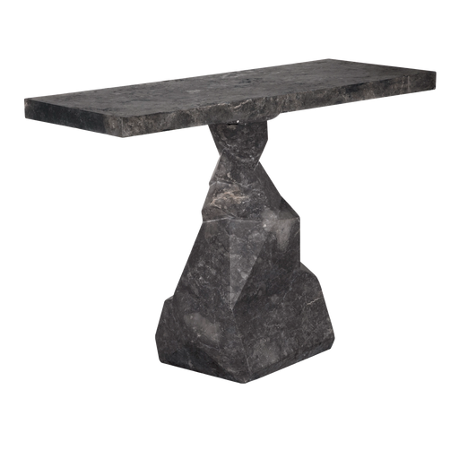 Noir Furniture - Tilden Console Table in Black Marble - AM-319BM - GreatFurnitureDeal