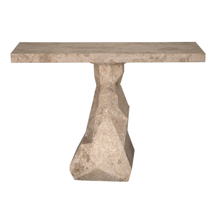 Noir Furniture - Tilden Console Table in White Marble - AM-319WM - GreatFurnitureDeal