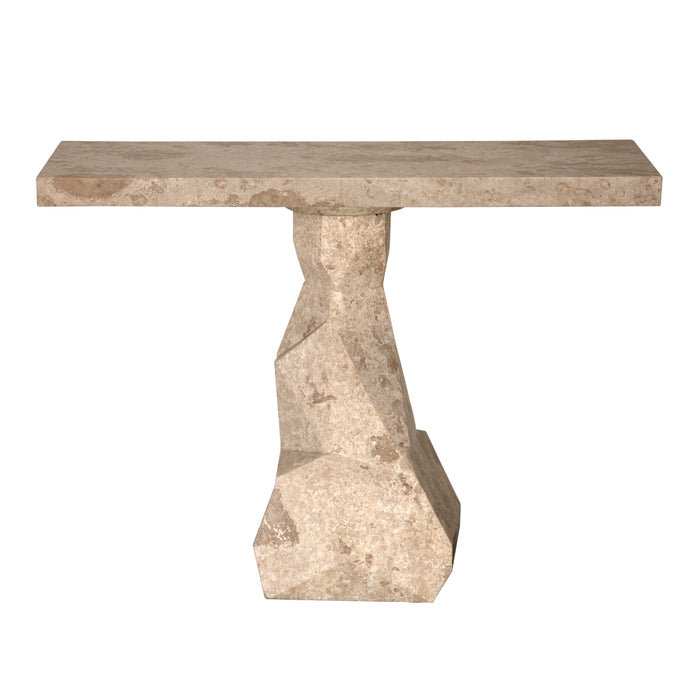 Noir Furniture - Tilden Console Table in White Marble - AM-319WM - GreatFurnitureDeal