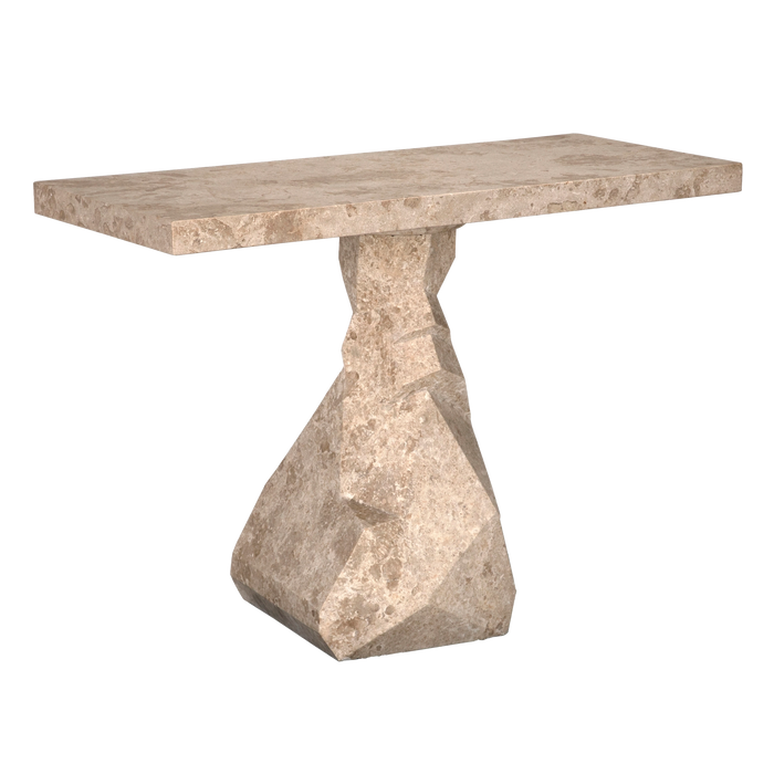Noir Furniture - Tilden Console Table in White Marble - AM-319WM - GreatFurnitureDeal