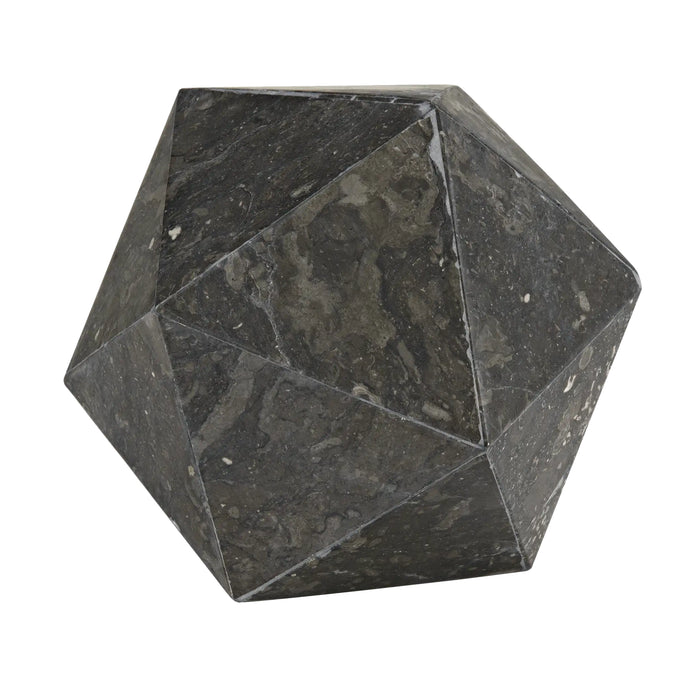 Noir Furniture - Polyhedron Object in Charcoal Black - AM-81BM - GreatFurnitureDeal