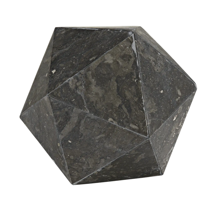 Noir Furniture - Polyhedron Object in Charcoal Black - AM-81BM - GreatFurnitureDeal