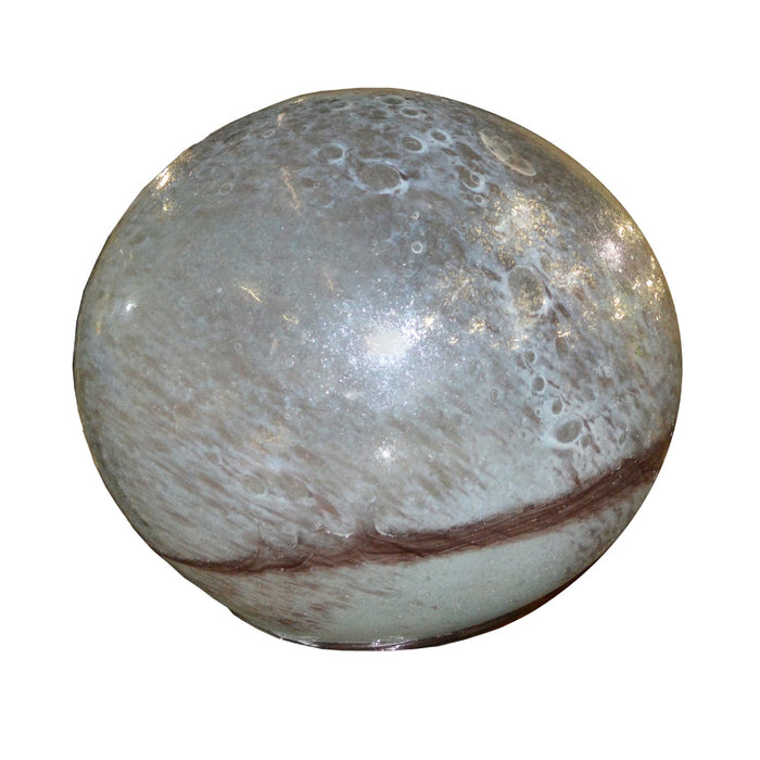 GJ Styles - Hand Blown Big Ball Lamp w/ Brown Stripe - AM40